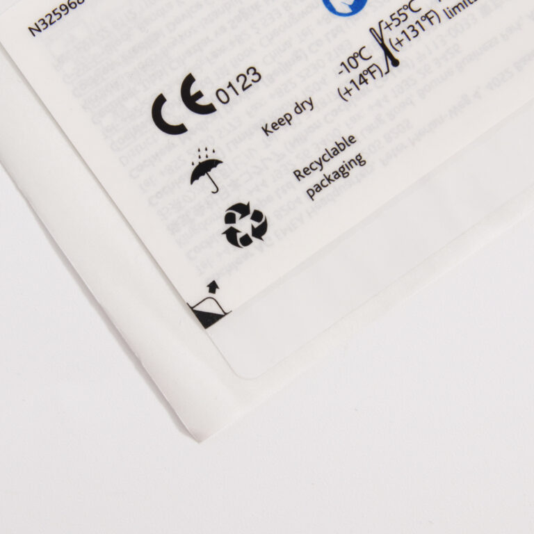 Extended content label for medical device and pharma packaging
