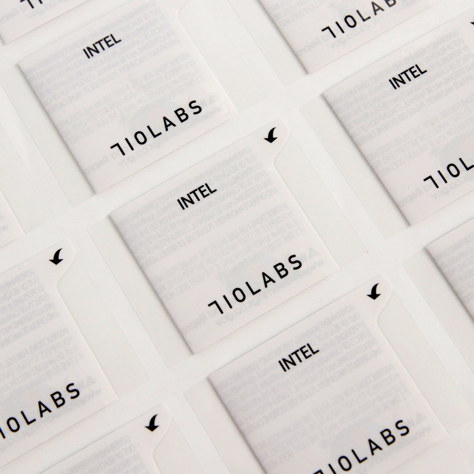 Compliance symbols printed on extended content booklet label